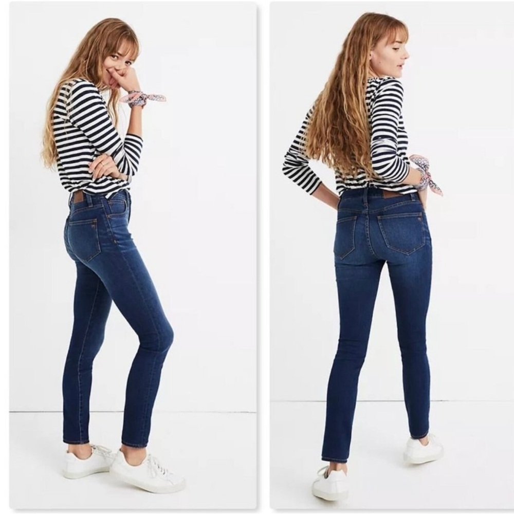Madewell Roadtripper Jeans in Jansen Blue Wash Stretch Skinny